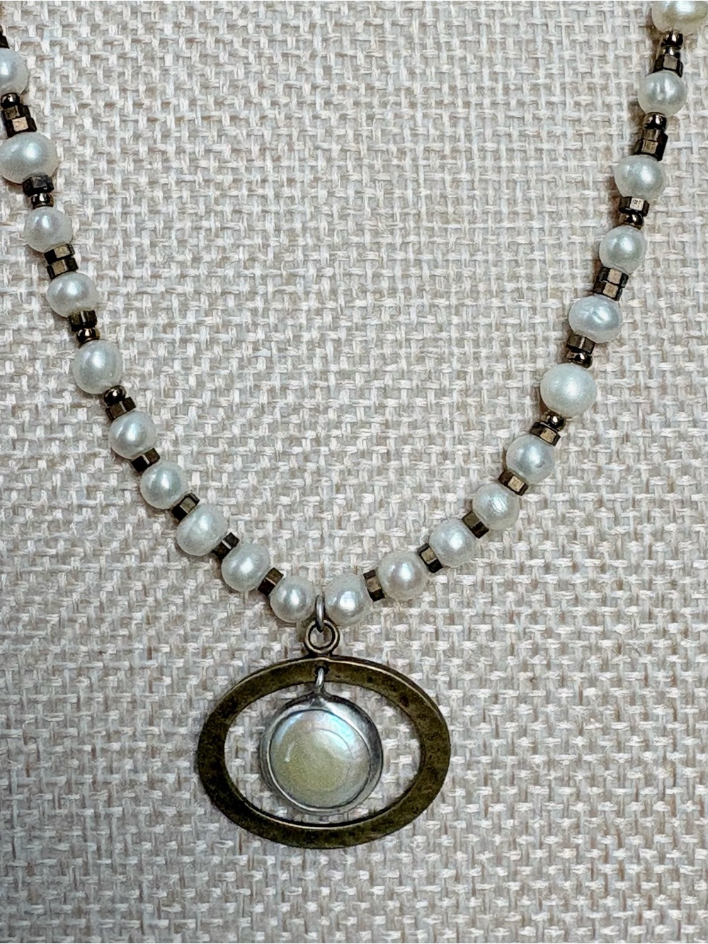 Silpada N1894 Pearl & Brass Go Coastal Necklace - Picture 4 of 6